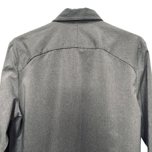 NWT All In Motion Travel Shirt Gray Stretch Button Up Quick Dry UPF50 Small - Picture 10 of 11